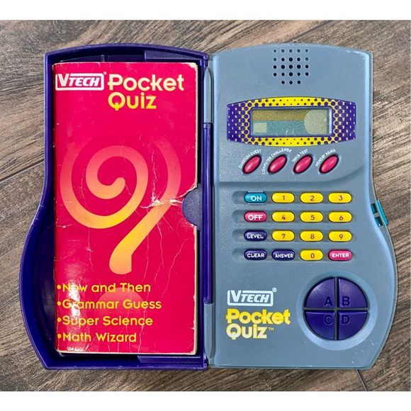 Vintage 1995 VTech Talking Pocket Quiz 1000 Trivia Item # 972196-VII 80-14900 Te - Picture 2 of 5